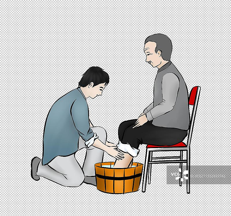 父亲节插画素材图片素材