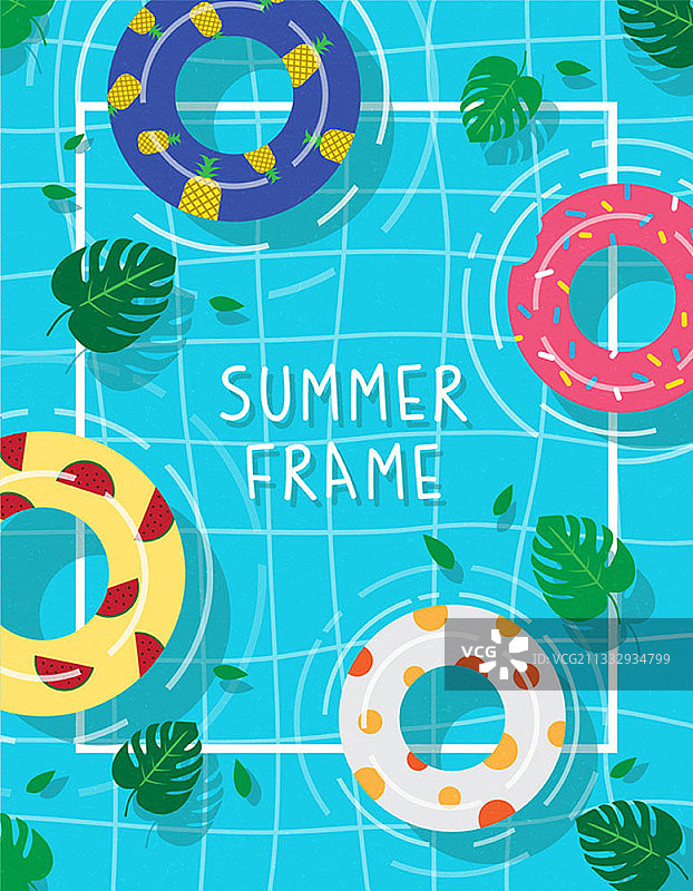 游泳池管道框架插画图片素材