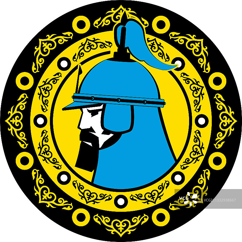 孤立的中亚武士图片素材