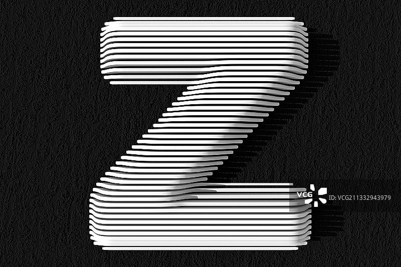 3D立体英文字母Z图片素材