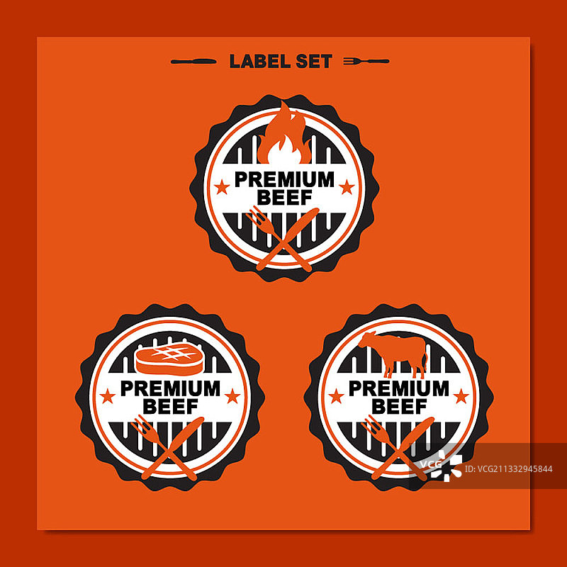 优质牛肉标签图片素材