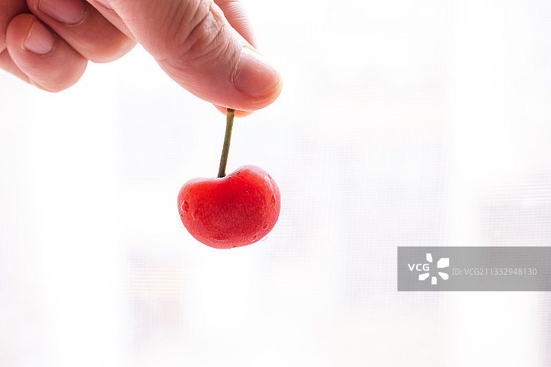 新鲜的红樱桃图片素材