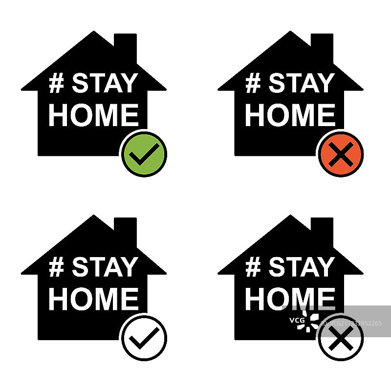 居家图标房屋标志集合图片素材