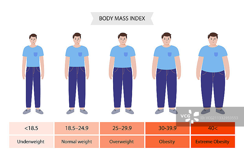 人体质量指数图示图片素材