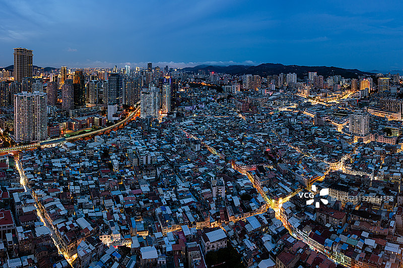 厦门城市风格：航拍厦门老城区图片素材