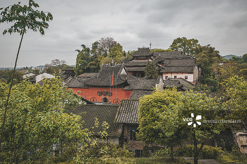 尧坝古镇东岳庙（慈云寺）外景图片素材