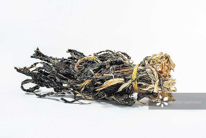 白背景上一把白菜干图片素材