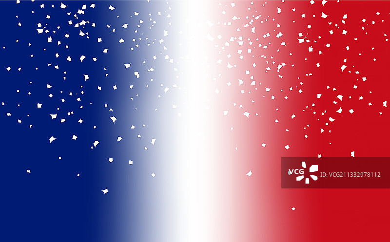 法国国旗模糊纸屑庆祝派对图片素材