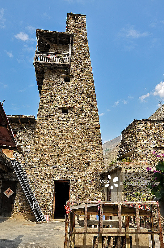 四川阿坝桃坪羌寨图片素材