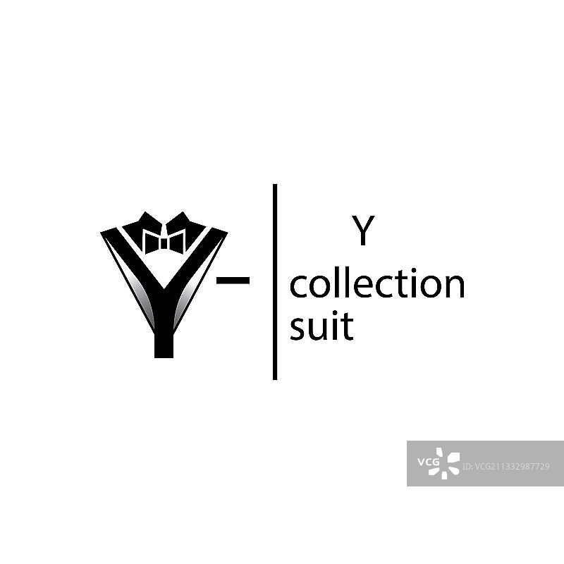 字母Y西装标志设计图片素材