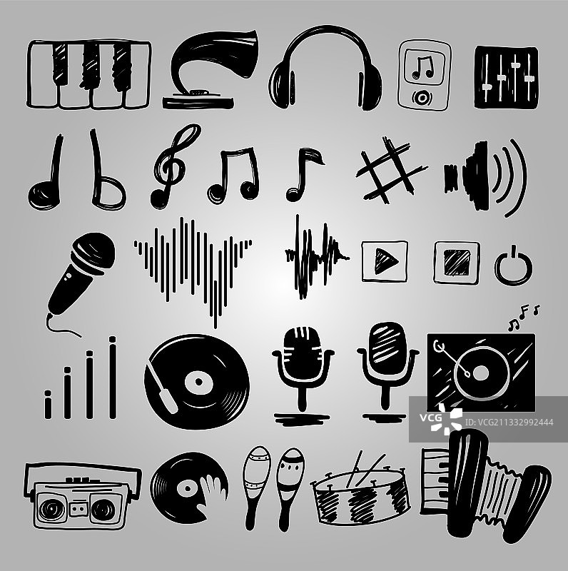 音乐图标合集图片素材