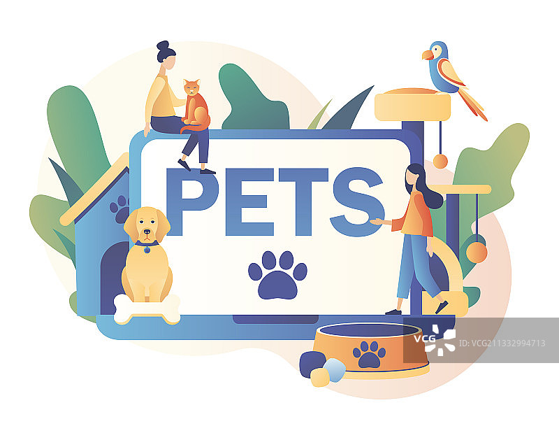 在线宠物护理服务图片素材