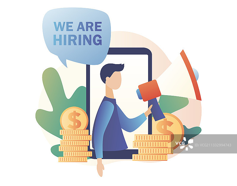 我们正在招聘职位概念招聘和图片素材