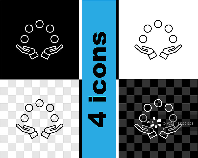 杂耍球黑色背景图标图片素材