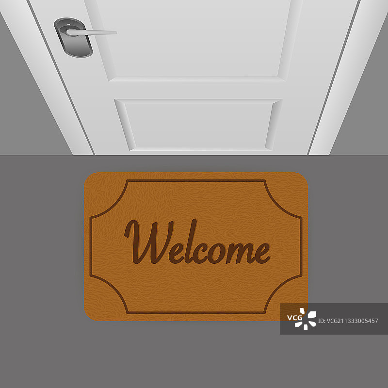 设计精美的欢迎地毯图片素材
