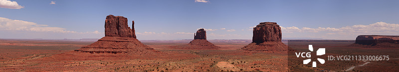 亚利桑那州岩层全景图片素材