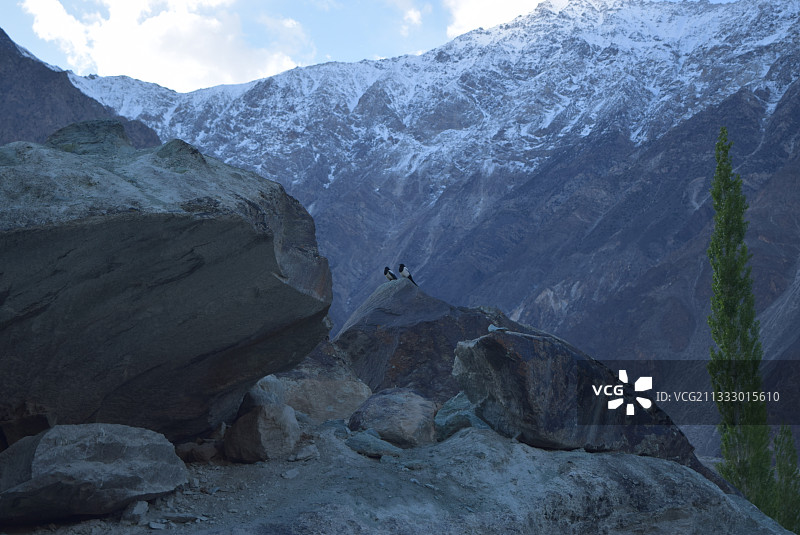 山对天空的风景图片素材