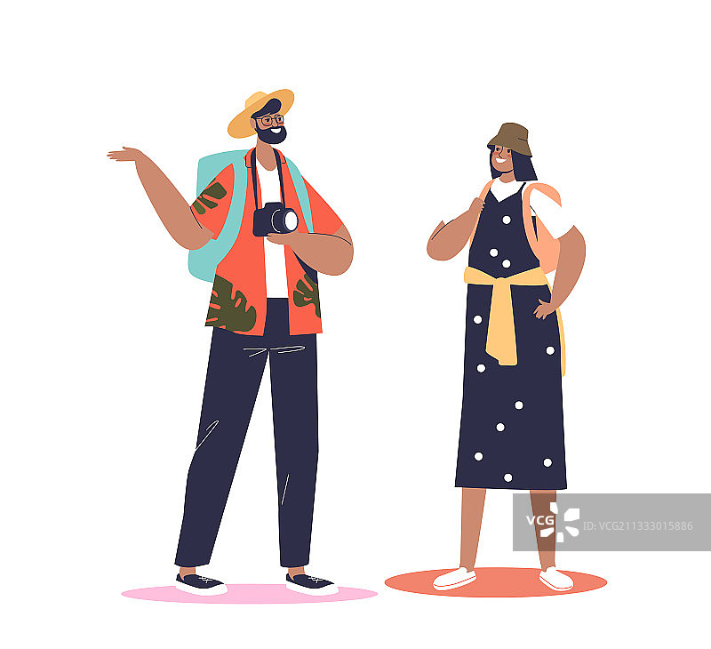 迷路的游客情侣图片素材