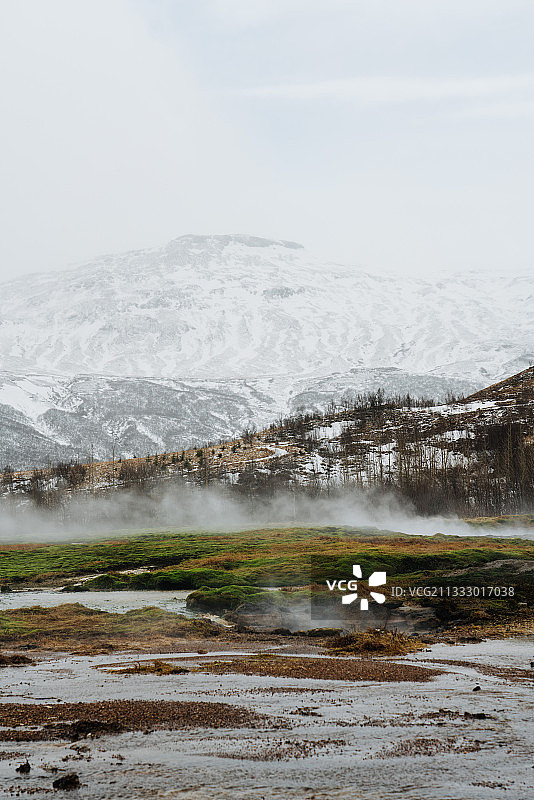 冰岛雪山风光图片素材