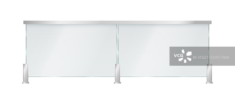 带金属扶手的玻璃栏杆图片素材