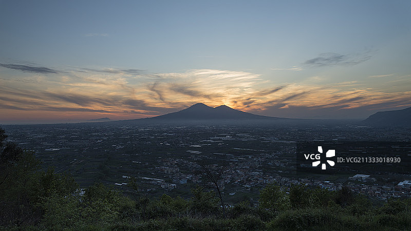 日落时天空的风景图片素材