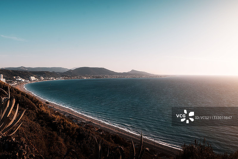 希腊的壮丽海景图片素材