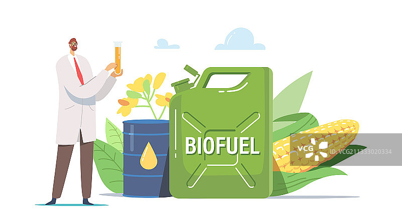 拿着玻璃杯的科学家图片素材