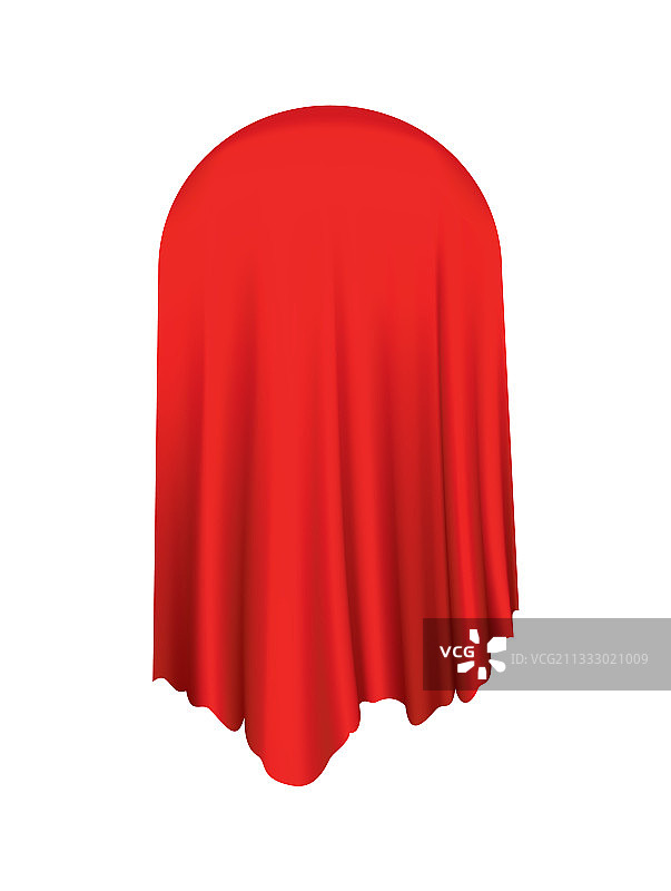 红色丝绸幕布覆盖物图片素材