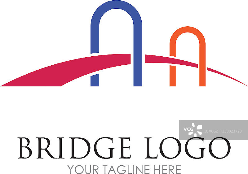 桥梁Logo模板图标图片素材