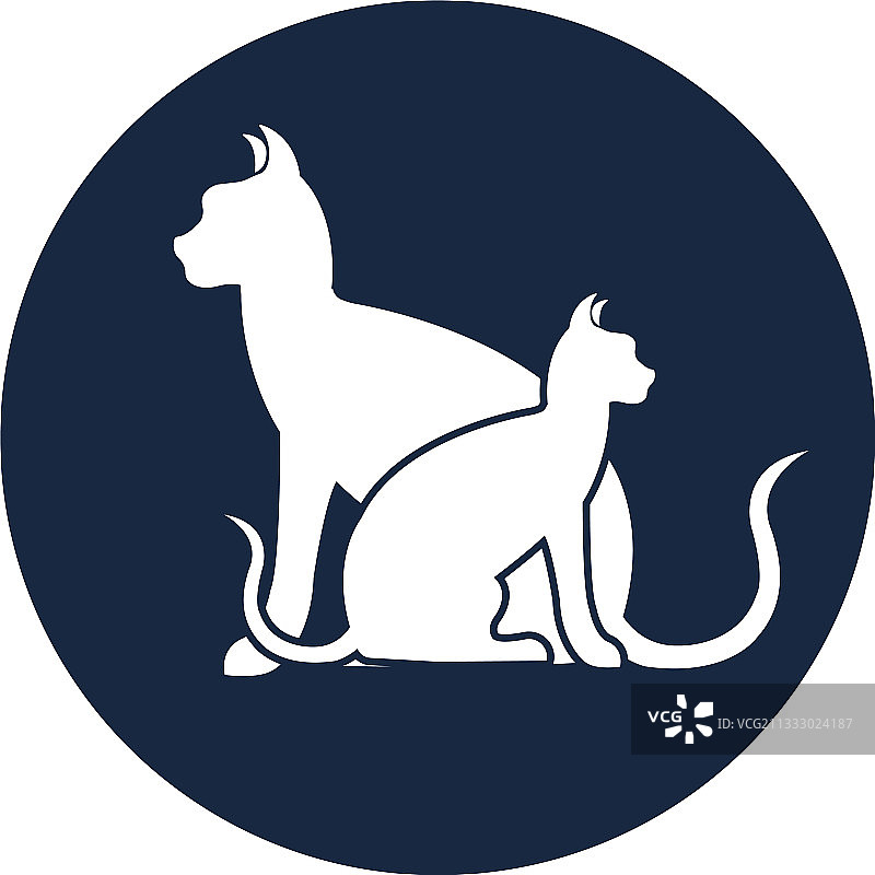 猫咪logo符号设计模板图片素材