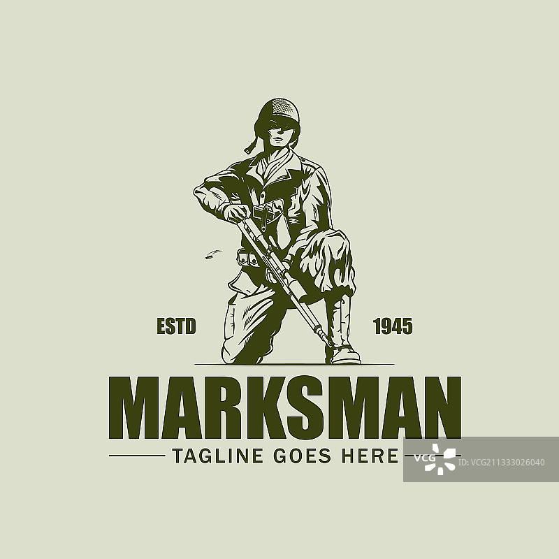 神枪手复古符号图片素材