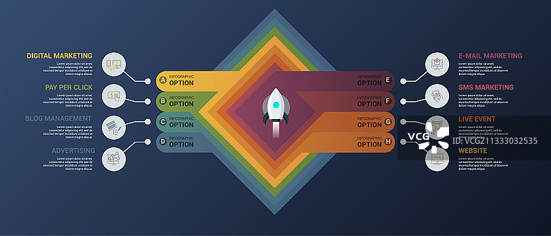 信息图数字营销模板图标图片素材
