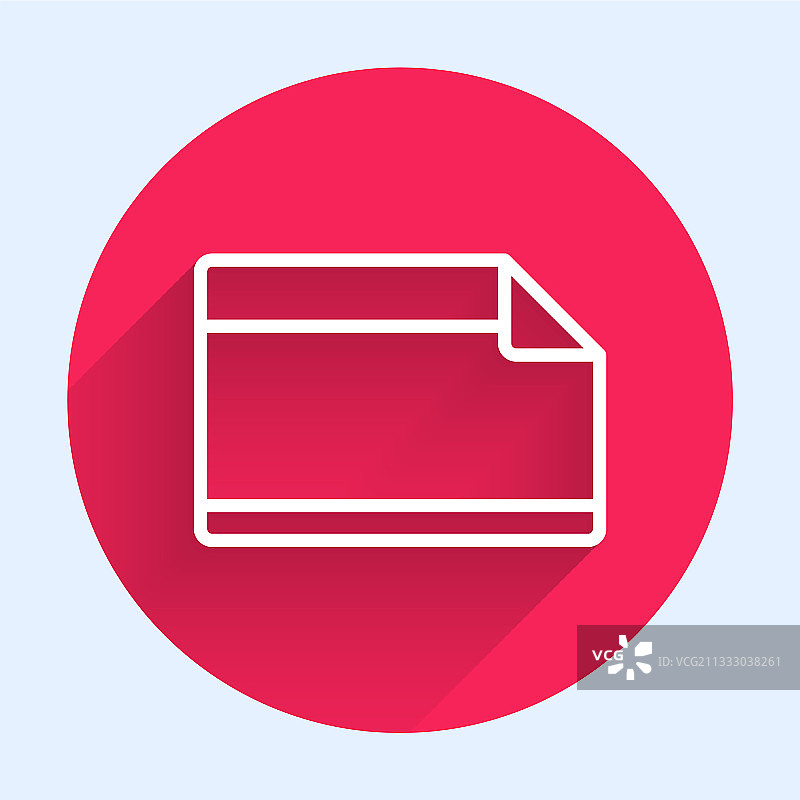 带弯曲的白色线条纸质不干胶图片素材