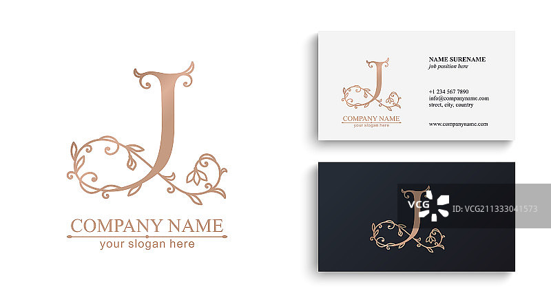 J字母组合标志图片素材