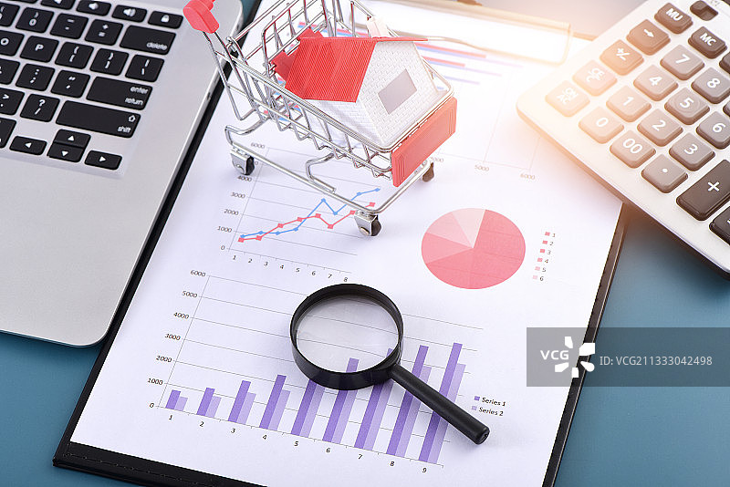 房地产购买销售数据统计图片素材