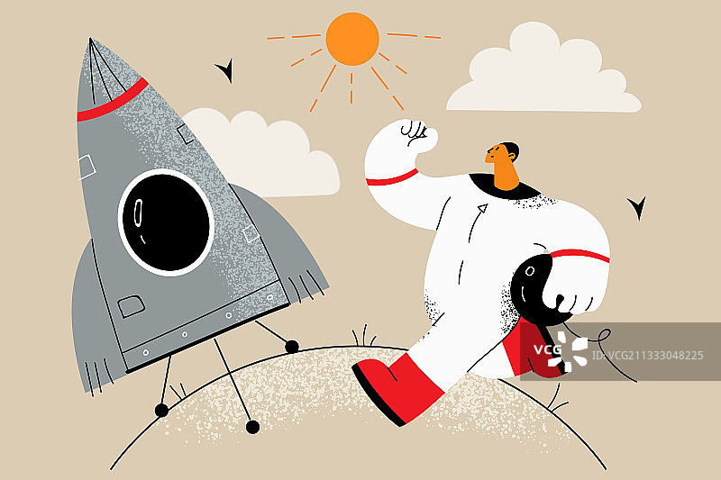 行星探索和天文学概念图片素材