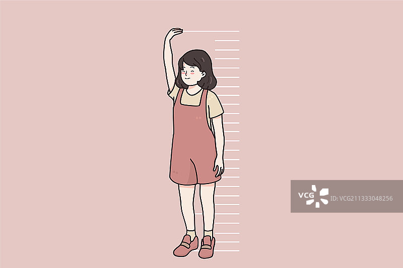 儿童身高成长概念图片素材