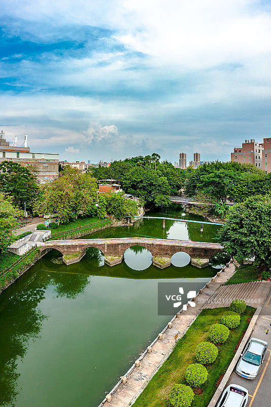 中国广东省广州市荔湾区石围塘五眼桥图片素材