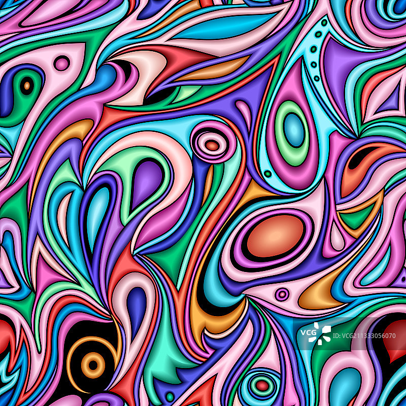 抽象无缝图案鲜艳色彩图片素材