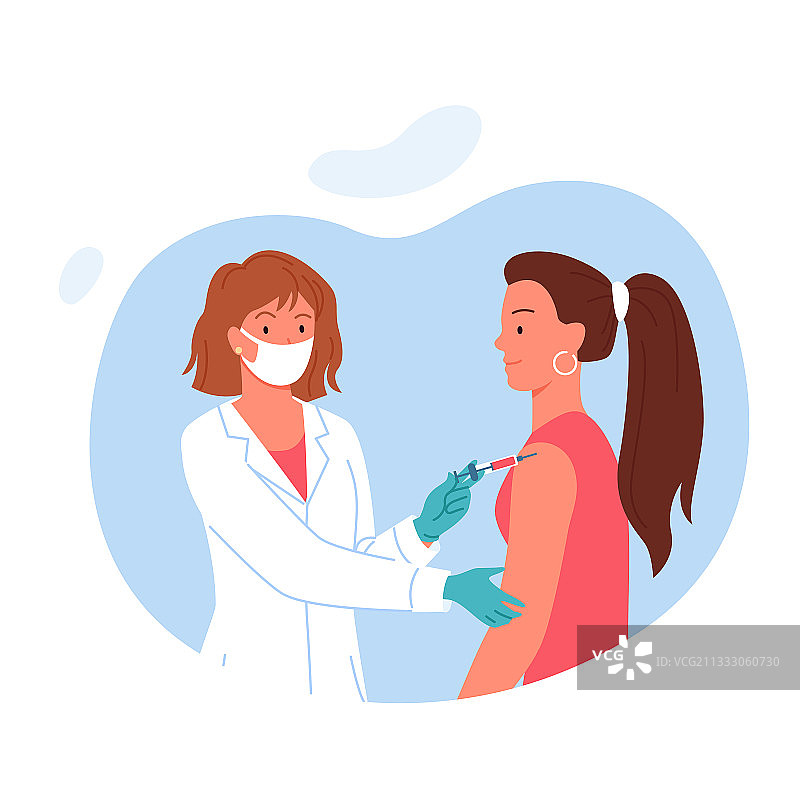 抗病毒医疗保健疫苗接种图片素材