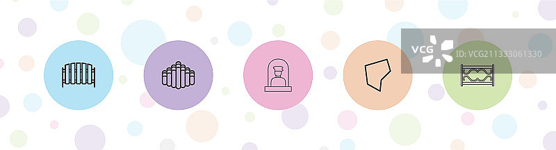 5个国家图标图片素材