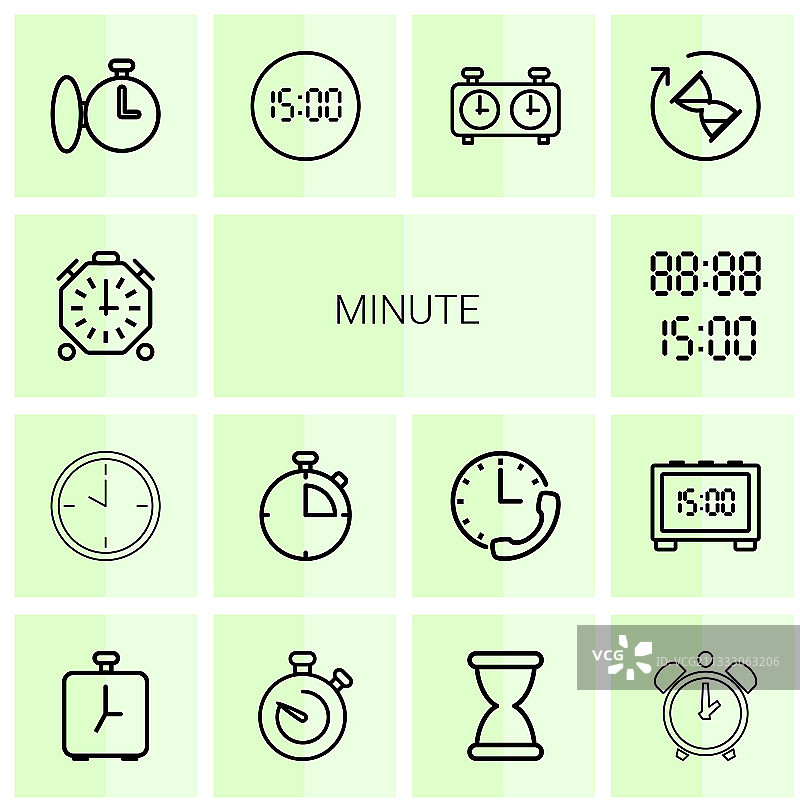 分钟图标图片素材