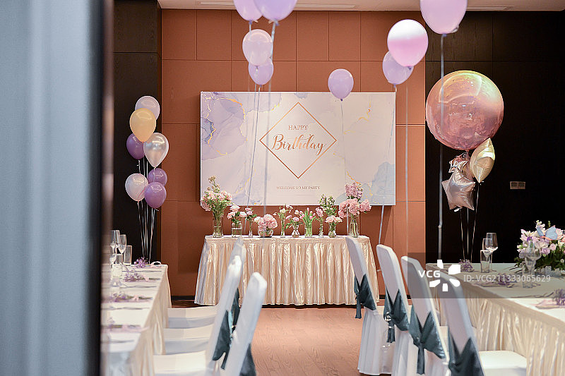 生日,宴会,气球,西餐宴会,餐桌图片素材