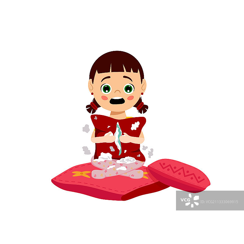 小女孩的行为图片素材