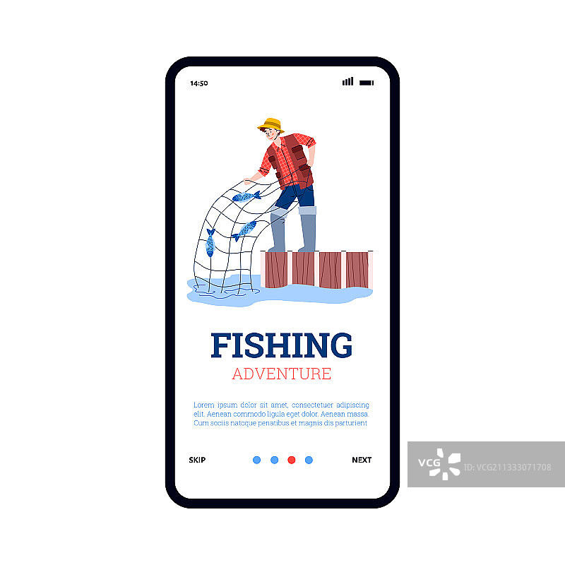 带有冒险应用程序的手机屏幕图片素材