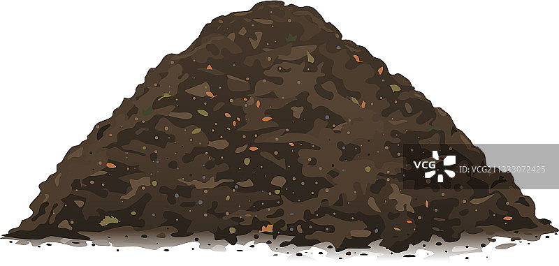 分离的有机堆肥地面图片素材