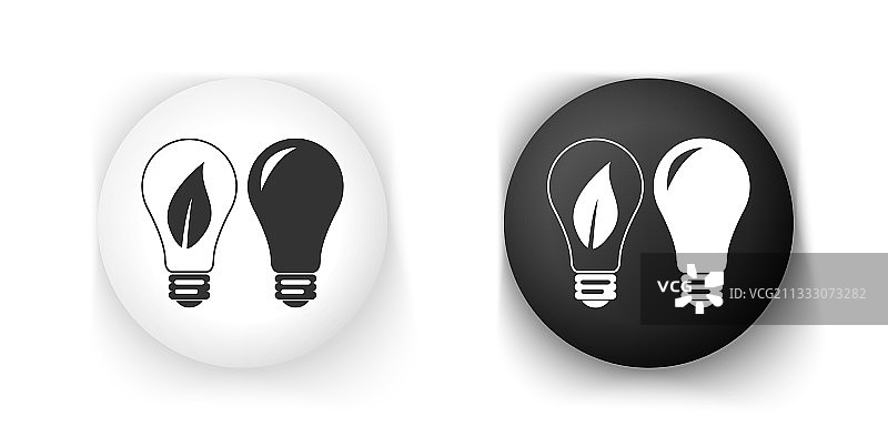 黑白经典台灯和灯泡图片素材