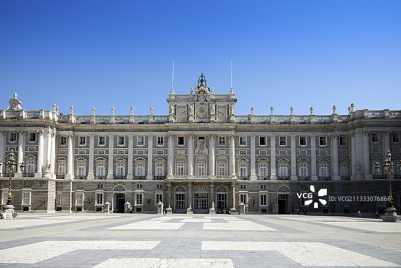 西班牙首都马德里，马德里皇宫图片素材