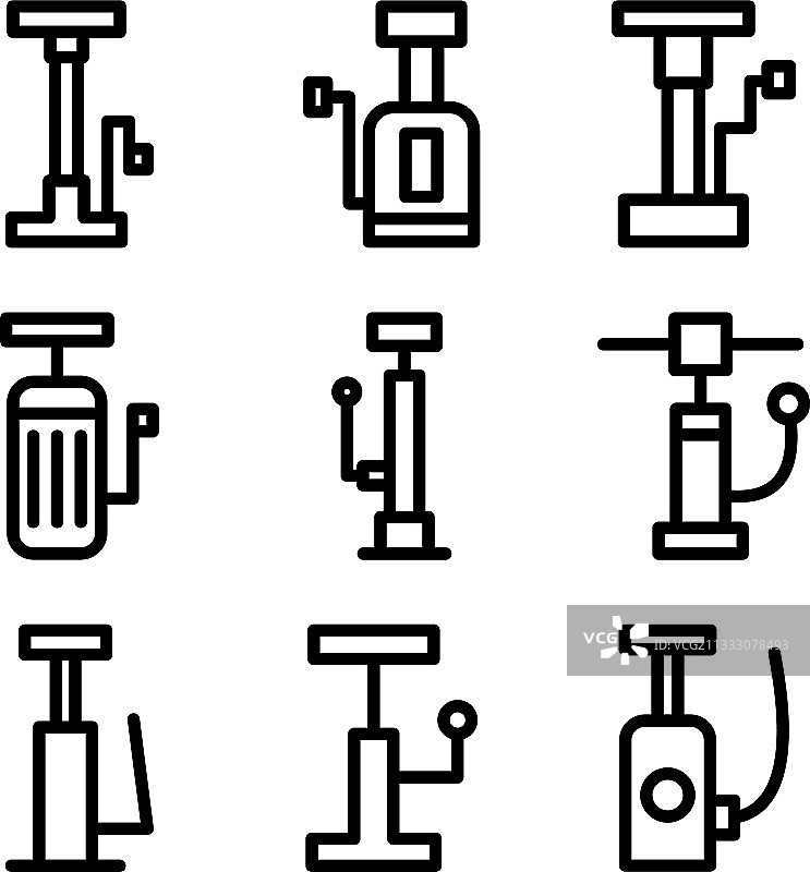 泵图标或徽标孤立符号图片素材