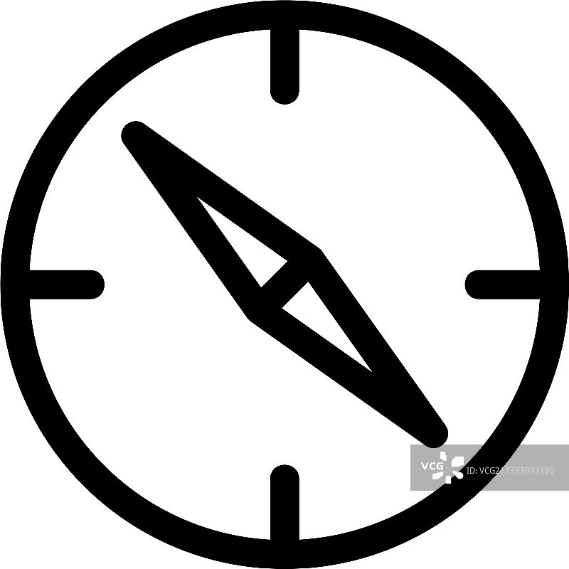 指南针图标或Logo独立符号图片素材